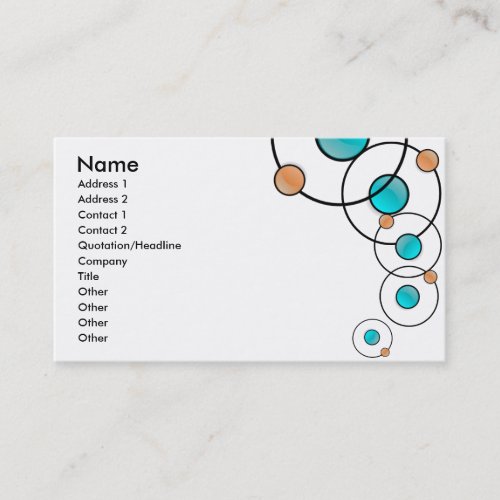Fully Customizable Retro Business Card