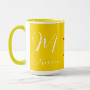 Fully Customizable Stylish Brand Yellow Combo Mug