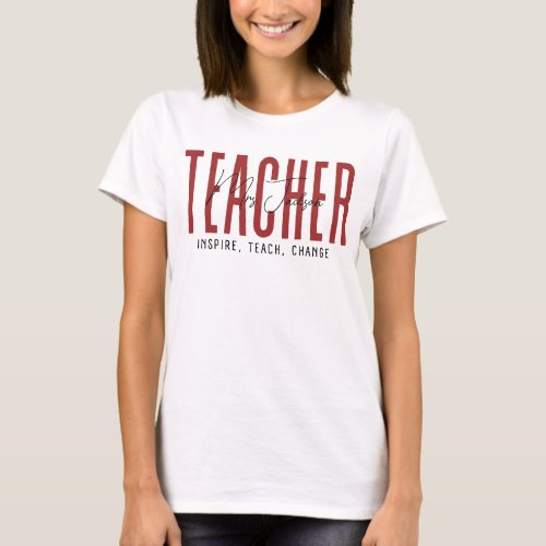 Fully Customizable Teacher Gift _ Editable Shirt