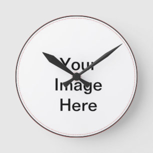 Fully Customizable with Your Image or Logo!! Round Clock