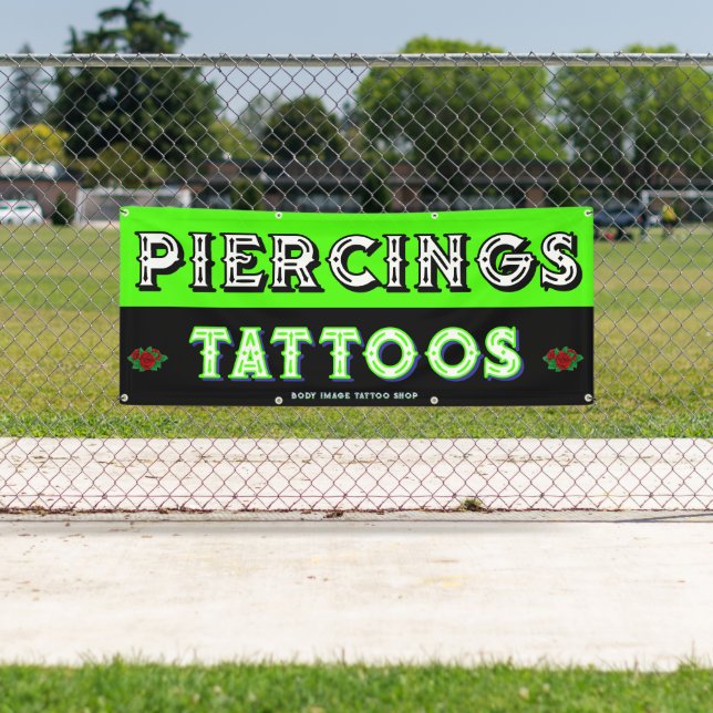 Fully Customize Tattoo Shop Attract Customers  Banner (Insitu)