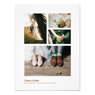 Fully Customized Elegant Wedding Photo Collage