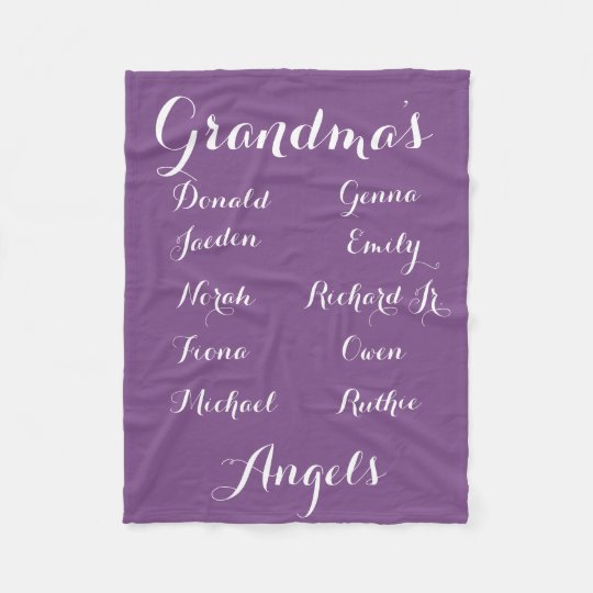 Fully Cutomizable Grandkids blanket