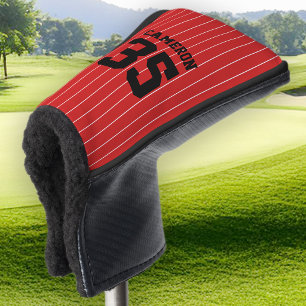 Fully Editable Colors Baseball Jersey Stripes Name Golf Head Cover