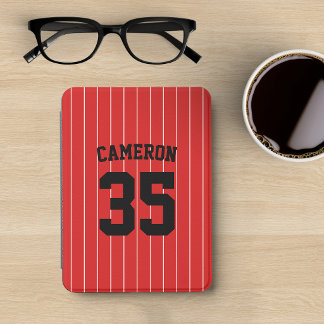 Fully Editable Colors Baseball Jersey Stripes Name Kindle Cover