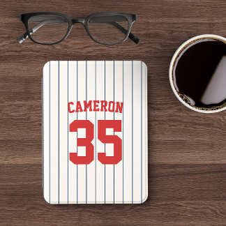 Fully Editable Colors Baseball Jersey Stripes Name Kindle Cover