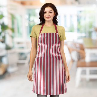 Fully Editable Colors Rustic Country Stripes Apron