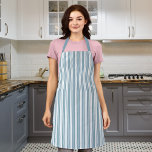 Fully Editable Colors Rustic Country Stripes Apron<br><div class="desc">Rustic country stripes pattern apron with colors that are fully customizable.To change the background color, click customize and change the background color. To change the stripes color, click customize, select "Stripes2" layer and change its color. You can even change the strap color (accessible on the product page itself) to whatever...</div>