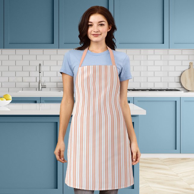 Fully Editable Colors Rustic Country Stripes Apron (Creator Uploaded)