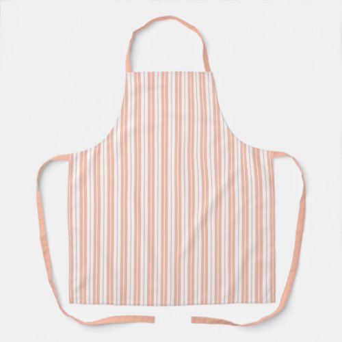 Fully Editable Colors Rustic Country Stripes Apron