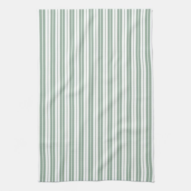 Fully Editable Colors Rustic Country Stripes Kitchen Towel (Vertical)