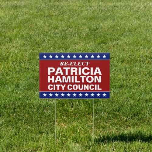 Fully Editable Political Campaign Yard Sign