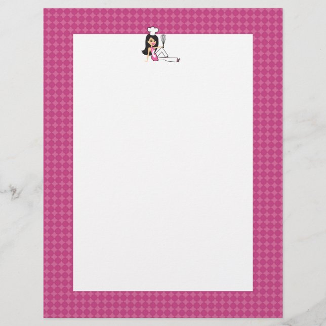Fully Illustrated Recipe Page Custom Letterhead (Front)