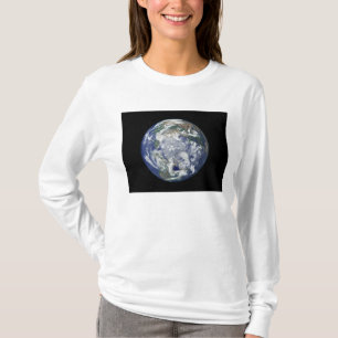 Fully lit Earth centered on the North Pole T-Shirt