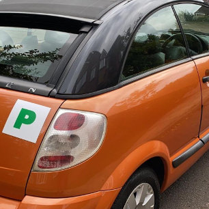 Fully Magnetic P Plates for New Drivers Car Magnet