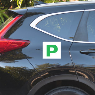 Fully Magnetic P Plates for New Drivers Sticker
