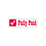 [ Thumbnail: "Fully Paid" & Check Mark Icon Rubber Stamp ]