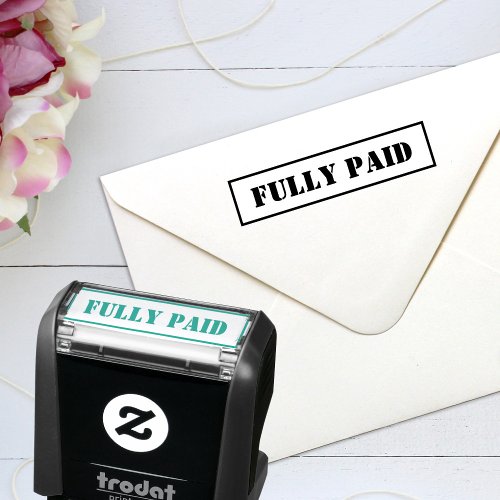 Fully Paid Custom Text Self_inking Stamp