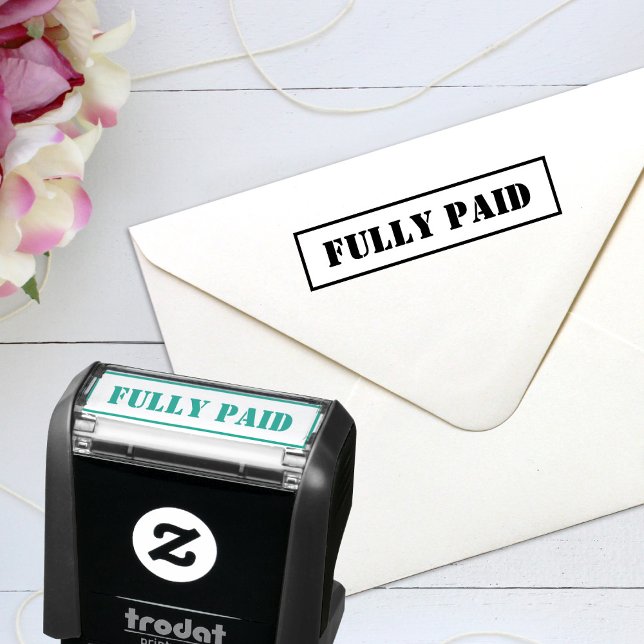 Fully Paid Custom Text Self-inking Stamp (Creator Uploaded)