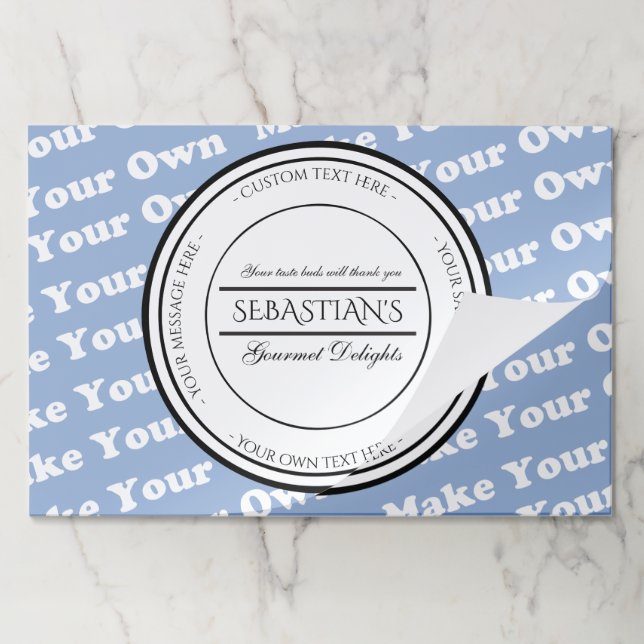 fully personalized restaurant paper pad (Folded)