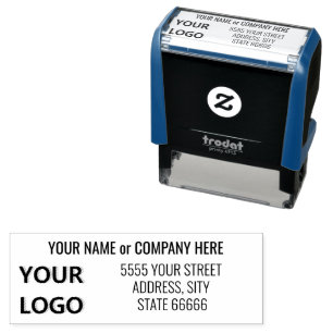 Fully Personalized Stamp Name Address Logo Font
