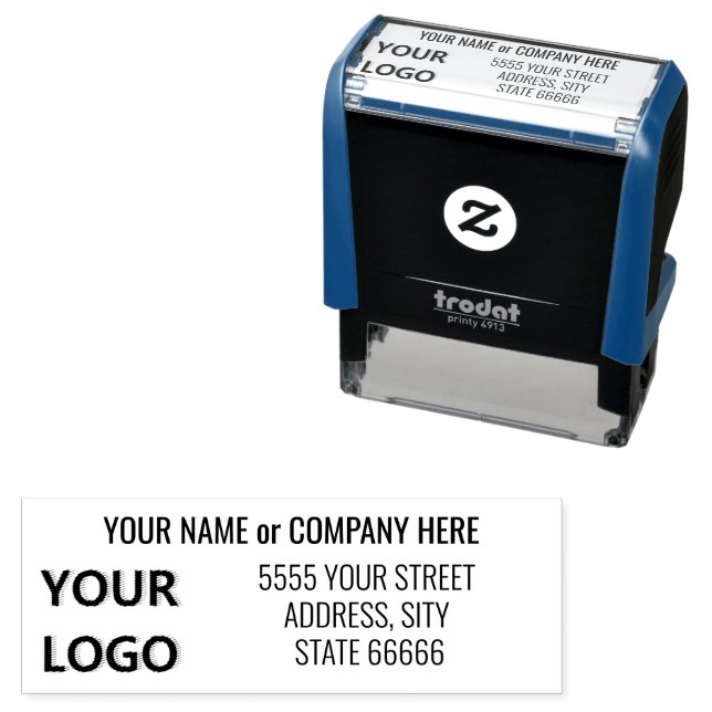 Fully Personalized Stamp Name Address Logo Font (In Situ)