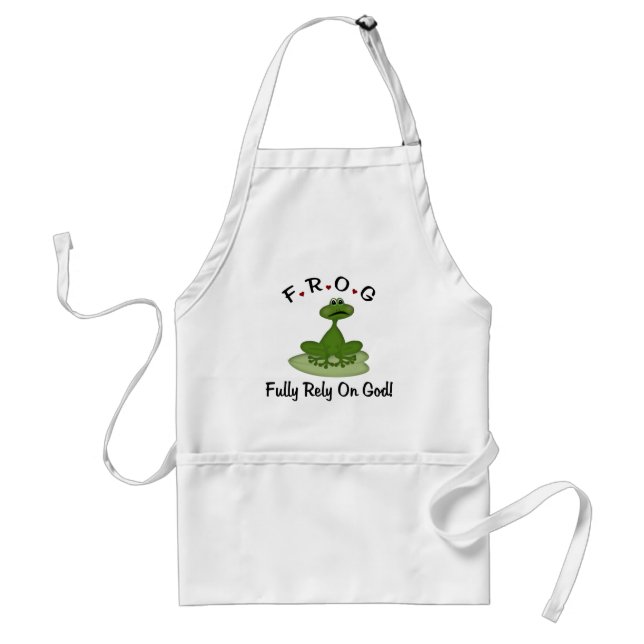 Fully Rely on God Adult Apron (Front)