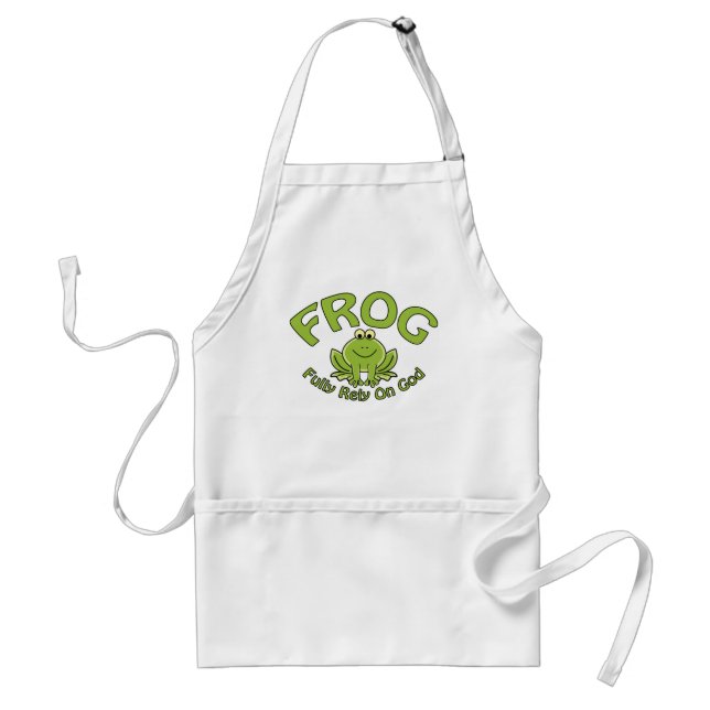 Fully Rely On God Adult Apron (Front)