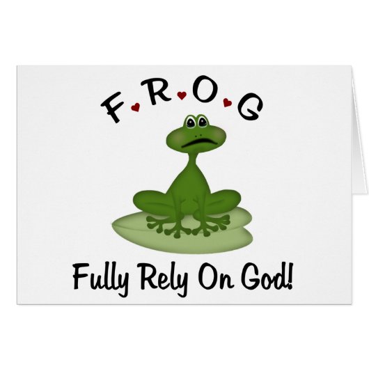 Fully Rely on God Cards (Front Horizontal)