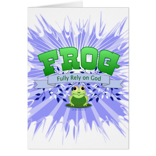 Fully Rely on God Cards (Front)