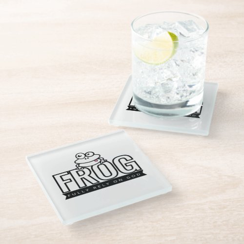 Fully Rely on God Christian Coaster