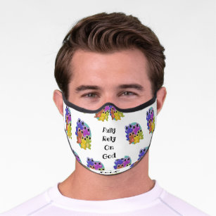 FULLY RELY ON GOD Christian Premium Face Mask