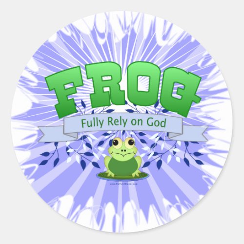 Fully Rely on God Classic Round Sticker