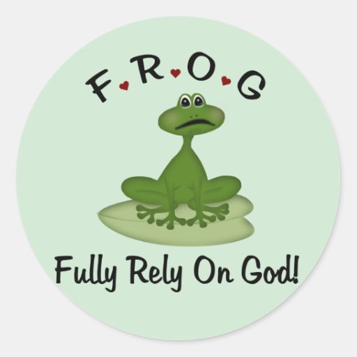 Fully Rely on God Classic Round Sticker | Zazzle