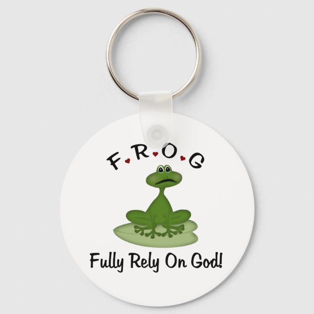 Fully Rely on God Keychain (Front)