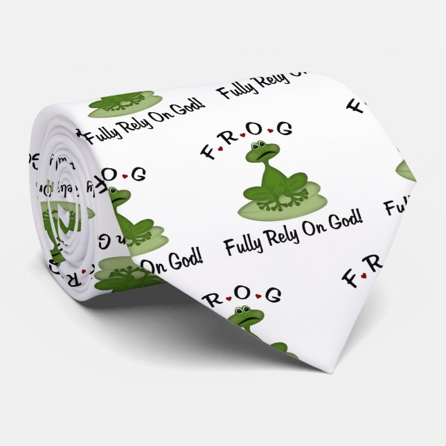 Fully Rely on God Neck Tie (Rolled)