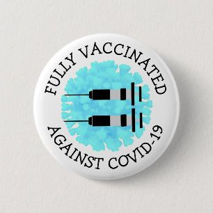 Fully Vaccinated against Covid 19 Button
