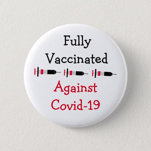 Fully Vaccinated and Boosted against Covid _ 19 Button