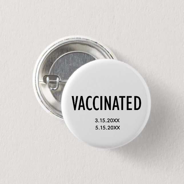 Fully Vaccinated Button (Front & Back)