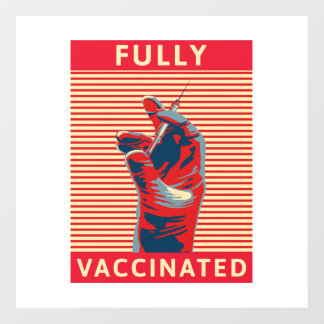 Fully Vaccinated Floor Decals