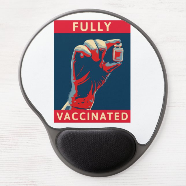 Fully Vaccinated Gel Mouse Pad (Front)