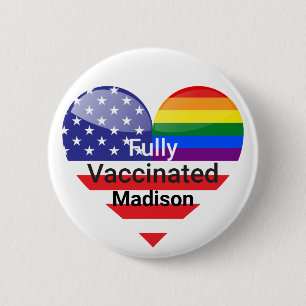 Fully Vaccinated Heart Button