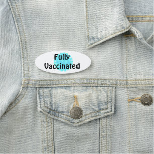Fully Vaccinated Name Tag