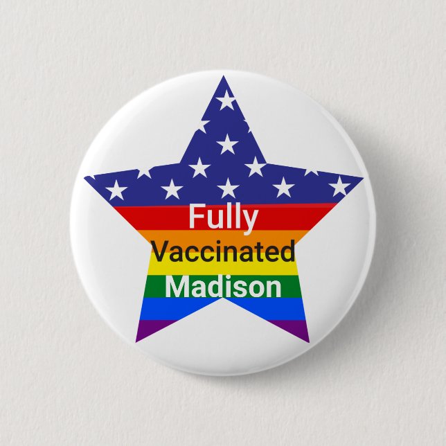 Fully Vaccinated Star Button (Front)