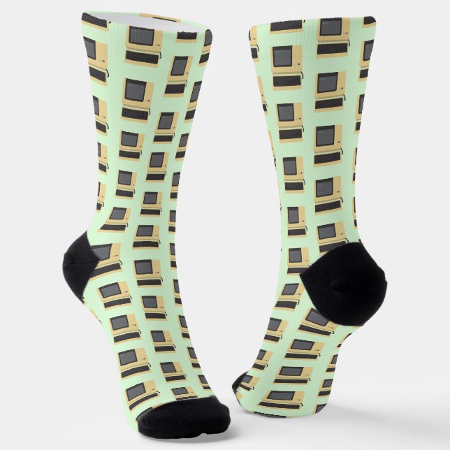Fully Vaxxed Funny Geek Computer Joke Socks (Angled)