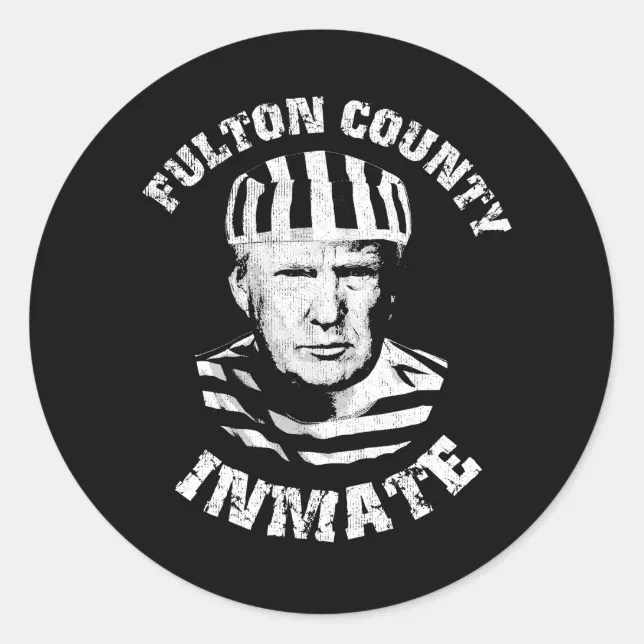 Fulton County Inmate Mugshot Classic Round Sticker Zazzle