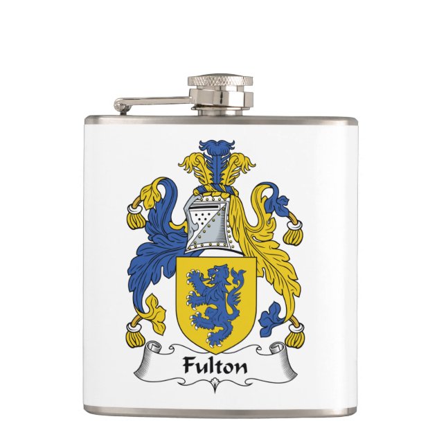 Fulton Family Crest Flask (Front)