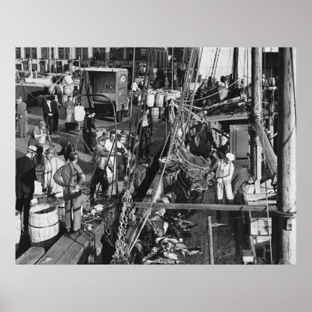 Fulton Fish Market: 1939 Poster (Front)