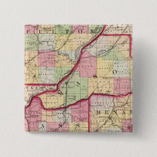 Fulton, Mason, Cass, Menard counties Pinback Button
