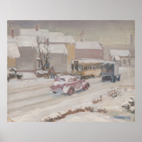 Fulton Road Cleveland – Kulhanek 1943 Print